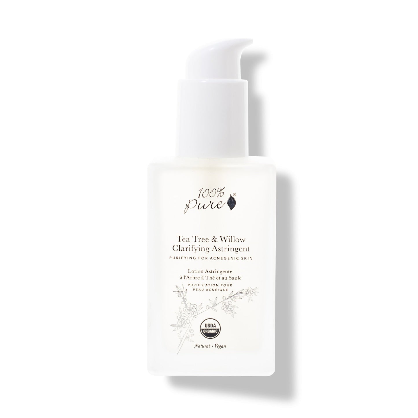 100 Percent Pure Tea Tree & Willow Clarifying Astringent
