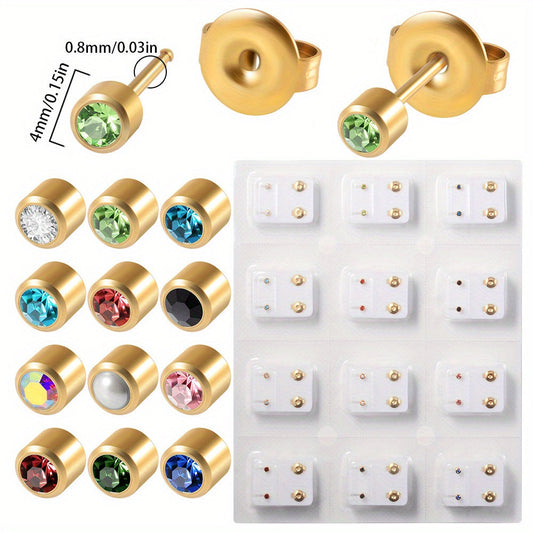 Professional Ear Piercing Gun Kit, Multi Purpose Ear Piercing Kit Nose Piercing Tools Set With 98 Pcs Stainless Steel Stud Earrings And Earrings Backs For Salon And Home Piercing