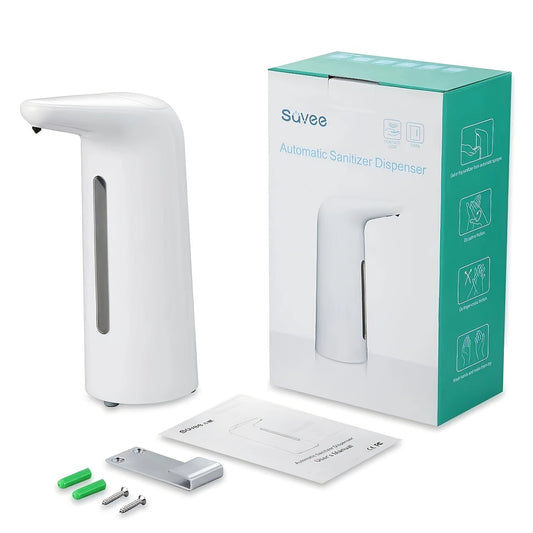 17oz Touchless Automatic Soap Dispenser - Battery Operated w/ Adjustable Volume Control - Perfect for Commercial & Household Use (Battery Not Included)