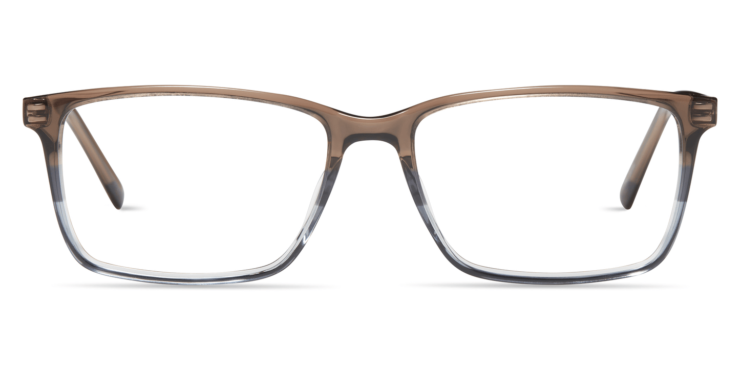modo 6537 optical prescription eyewear glasses plastic acetate handmade in japan men male classic rectangle lightweight comfortable brown grey gradient