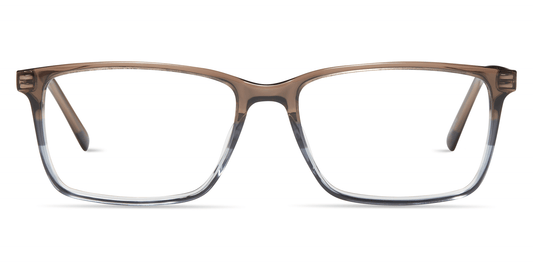 modo 6537 optical prescription eyewear glasses plastic acetate handmade in japan men male classic rectangle lightweight comfortable brown grey gradient