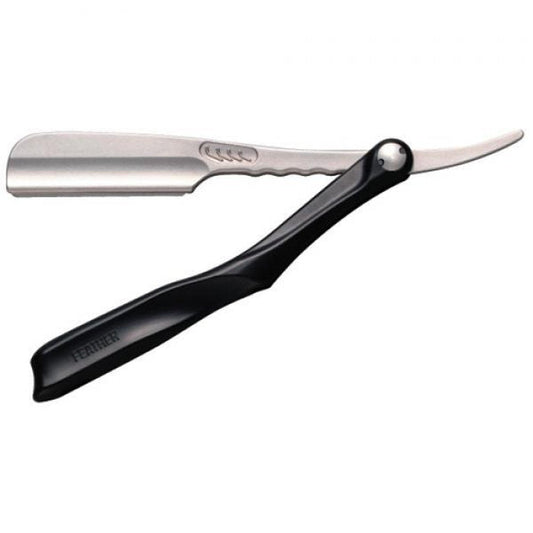 Feather Artist Club SS Shaving Razor Black Handle Foldable