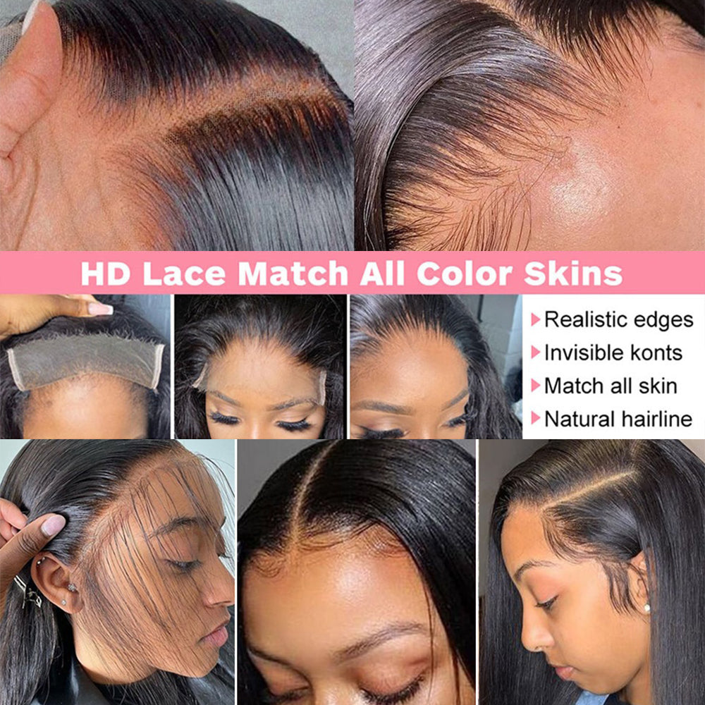 Hd Lace Frontal Bone Straight Wig Human Hair