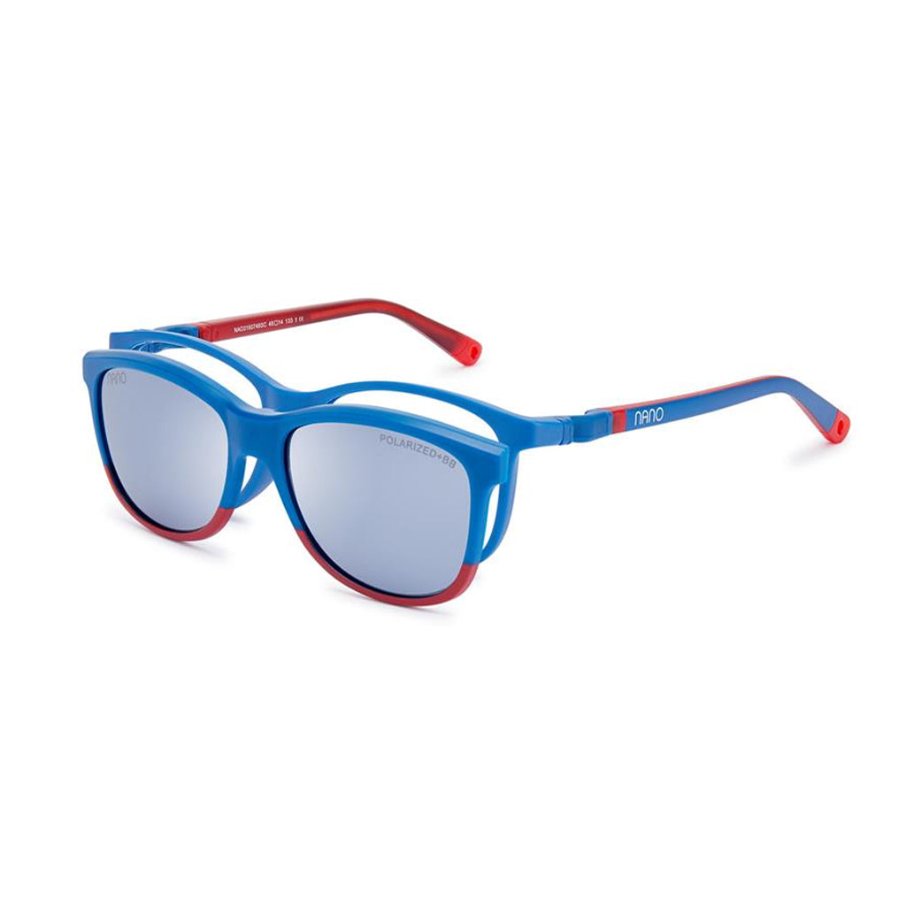 Nano Quest Solar Clip Blue/Red angled view