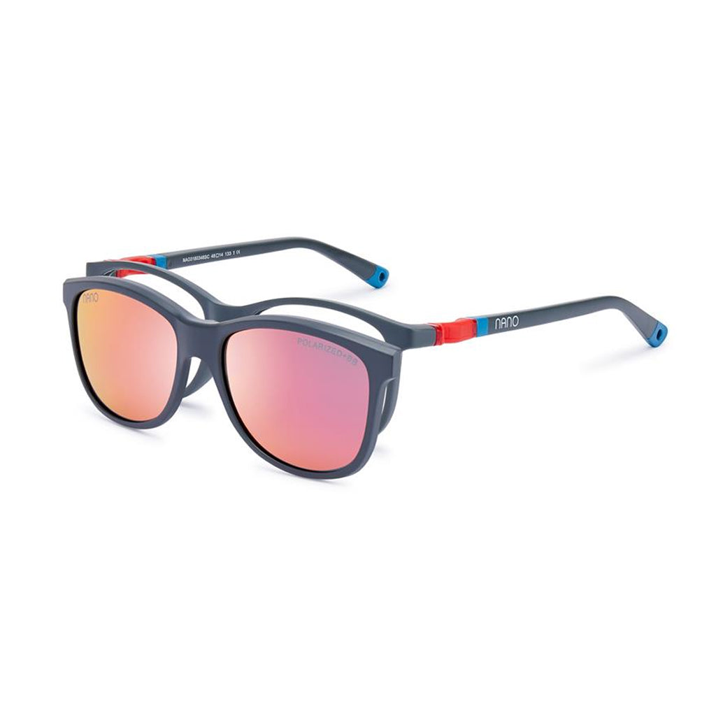Nano Quest Solar Clip Grey/Red angled view