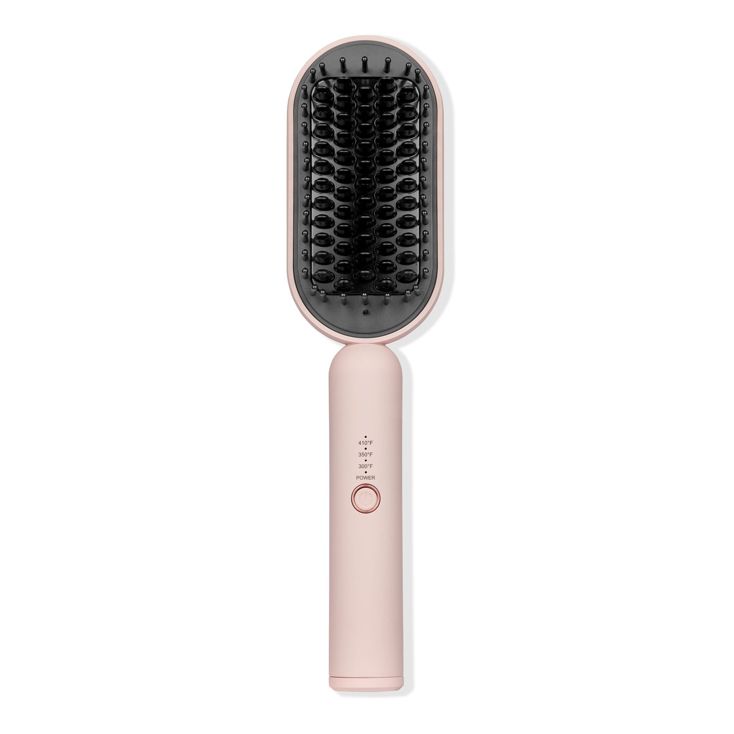 Image with blush hot brush tool against a white background.
