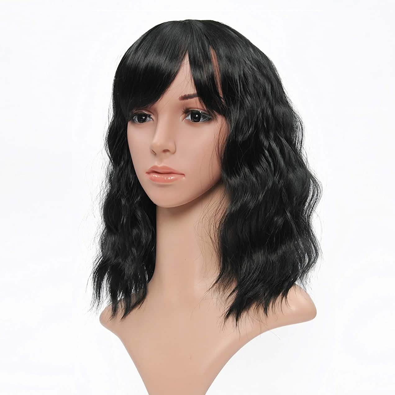 Women's Short Wigs Curly Beauty & Personal Care Black - DailySale